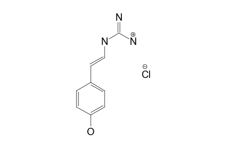 2-[(E)-2-(4-hydroxyphenyl)ethenyl]guanidine hydrochloride