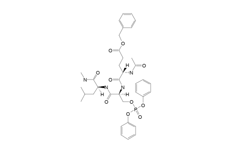 N-ALPHA-(ACETYL)-O-(BENZYL)-GLUTAMYL-O-(DIPHENYLPHOSPHONO)-SERYLLEUCINE-N-METHYLAMIDE;AC-GLU(OBZL)-SER(PO3PH2)-LEU-NHME