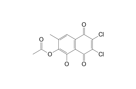 2,3-Dichloro-5-hydroxy-6-acetoxy-7-methyl-1,4-naphthoquinone