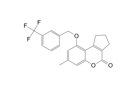 cyclopenta[c][1]benzopyran-4(1H)-one, 2,3-dihydro-7-methyl-9-[[3-(trifluoromethyl)phenyl]methoxy]-
