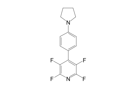 2,3,5,6-tetrafluoro-4-(4-pyrrolidin-1-ylphenyl)pyridine