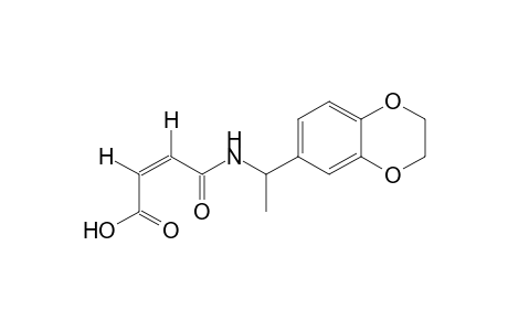 N-[1-(1,4-benzodioxan-6-yl)ethyl]maleamic acid