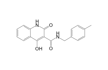 4-hydroxy-N-(4-methylbenzyl)-2-oxo-1,2-dihydro-3-quinolinecarboxamide