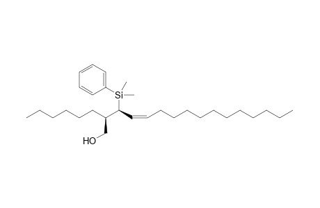 (Z)-(2R,3S)-3-Dimethyl(phenyl)silyl-2-hexylhexadec-4-en-1-ol