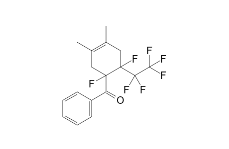 1-Benzoyl-1,6-difluoro-3,4-dimethyl-6-(pentafluoroethyl)cyclohex-3-ene