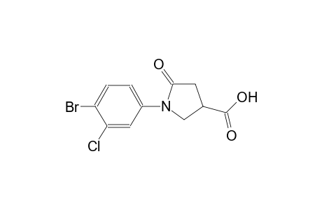 1-(4-Bromo-3-chloro-phenyl)-5-oxo-pyrrolidine-3-carboxylic acid