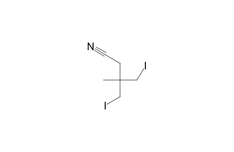 Butanenitrile, 4-iodo-3-(iodomethyl)-3-methyl-