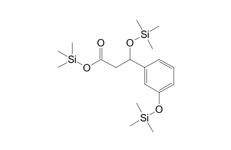 Hydroacrylic acid, <3-(3-hydroxyphenyl)->, tri-TMS