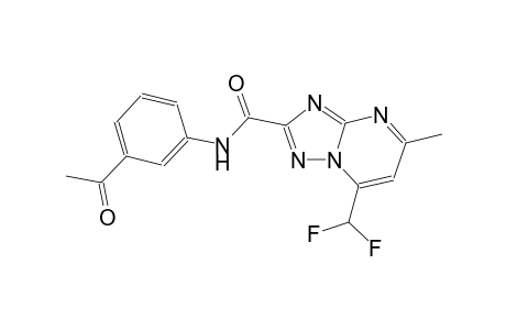 N-(3-acetylphenyl)-7-(difluoromethyl)-5-methyl[1,2,4]triazolo[1,5-a]pyrimidine-2-carboxamide