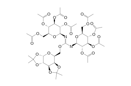 N,N'-BIS-(TETRA-O-ACETYL-BETA-D-GLUCOPYRANOSYL)-O-6-(1,2:3,4-DI-O-ISOPROPYLIDENE-ALPHA-D-GALACTOPYRANOSO)-ISOUREA