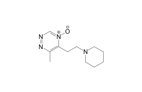 6-Methyl-4-oxidanidyl-5-(2-piperidin-1-ylethyl)-1,2,4-triazin-4-ium