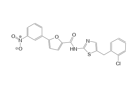 N-[5-(2-chlorobenzyl)-1,3-thiazol-2-yl]-5-(3-nitrophenyl)-2-furamide