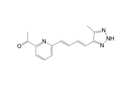 {6-[(1E,3E)-4-(5-Methyl-2H-[1,2,3]triazol-4-yl)-1,3-butadienyl]-2-pyridyl}-1-ethanone