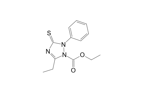 1-Ethoxycarbonyl-5-ethyl-2,3-dihydro-2-phenyl-1H-[1,2,4]triazole-3-thione