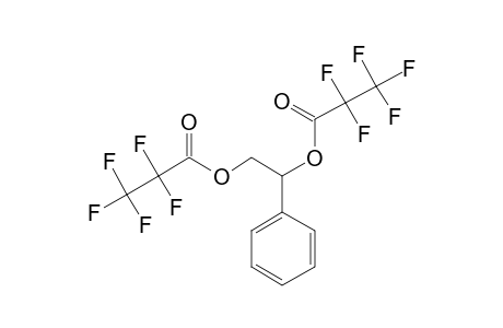 Propanoic acid, pentafluoro-, 1-phenyl-1,2-ethanediyl ester