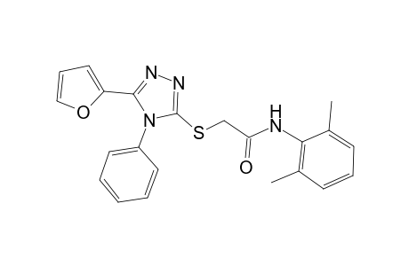 acetamide, N-(2,6-dimethylphenyl)-2-[[5-(2-furanyl)-4-phenyl-4H-1,2,4-triazol-3-yl]thio]-