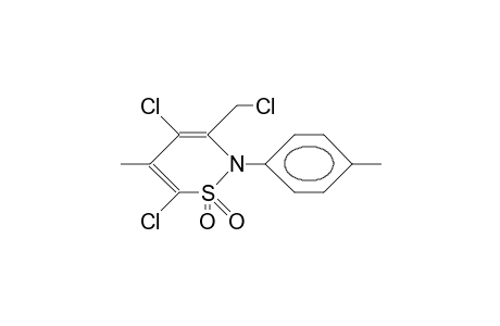 4-Chloromethyl-1,3-dichloro-2-methyl-N-(4-tolyl)-1,3-butadiene-1,4-sultame