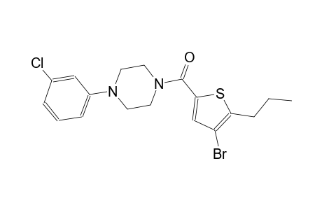 1-[(4-bromo-5-propyl-2-thienyl)carbonyl]-4-(3-chlorophenyl)piperazine