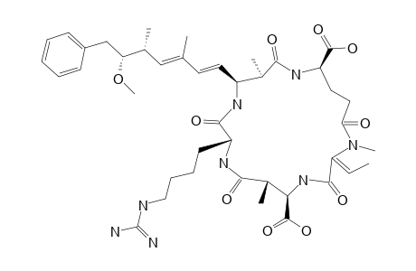 [L-HOMOARGININE(2)]-NODULARIN;CYCLO-(D-ERYTHRO-BETA-METHYLASPARTIC-ACID-L-HOMOARGININE-(2S,3S,8S,9S)-3-AMINO-9-METHOXY-2,6,8-TRIMETHYL-10-PHENYLDECA-4(E),6(E)-