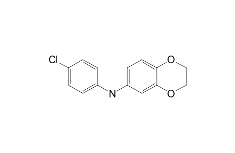 (4-chlorophenyl)-(2,3-dihydro-1,4-benzodioxin-7-yl)amine