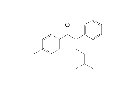 (E)-1-(4-methylphenyl)-5-methyl-2-phenylhex-2-en-1-one