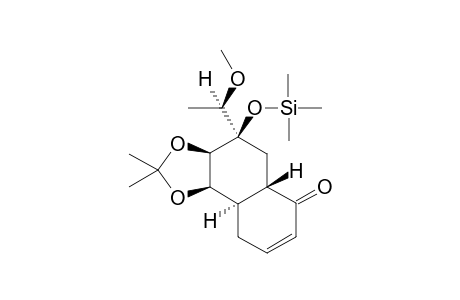 (C9-R*)-7-(1'-Methoxyethyl)-7.beta.-(trimethylsilyloxy)-5.beta.,6.beta.-di-O-isopropylidene-8a.beta.,4a.alpha.-hexahydronaphthalen-1-one