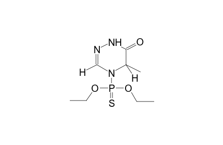 4-DIETHOXYTHIOPHOSPHORYL-5-METHYL-4,5-DIHYDRO-1,2,4-TRIAZIN-6-ONE