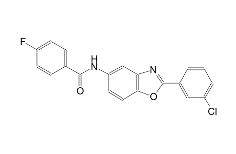 benzamide, N-[2-(3-chlorophenyl)-5-benzoxazolyl]-4-fluoro-