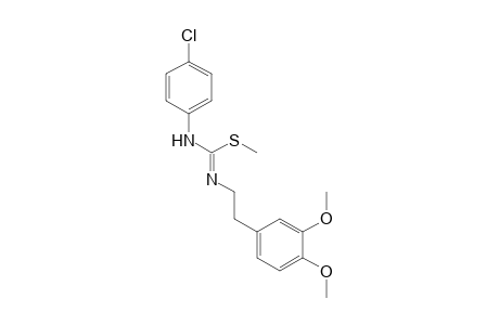 3-(p-chlorophenyl)-1-(3,4-dimethoxyphenethyl)-2-methyl-2-thiopseudourea