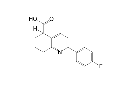 2-(p-fluorophenyl)-5,6,7,8-tetrahydro-5-quinolinecarboxylic acid