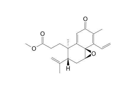 TRIGONOCHINENE_D;METHYL_7-BETA,8-BETA-EPOXY-12-OXO-3,4-SECOCLEISTANTH-9(11),13,15,19(4)-TETRAEN-3-OATE