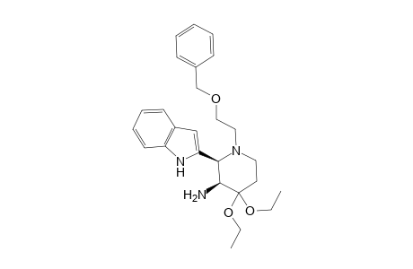 (2S,3S)-1-(2-Benzyloxy-ethyl)-4,4-diethoxy-2-(1H-indol-2-yl)-piperidin-3-ylamine