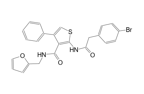 2-{[(4-bromophenyl)acetyl]amino}-N-(2-furylmethyl)-4-phenyl-3-thiophenecarboxamide