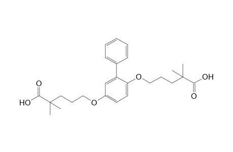 5,5'-[(2-phenyl-p-phenylene)dioxy]bis[2,2-dimethylvaleric acid]