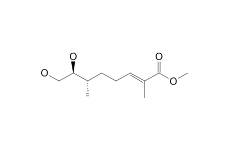 (E,6S,7S)-7,8-dihydroxy-2,6-dimethyl-2-octenoic acid methyl ester