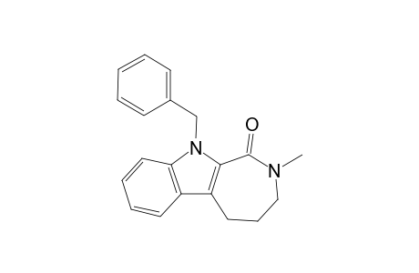 azepino[3,4-b]indol-1(2H)-one, 3,4,5,10-tetrahydro-2-methyl-10-(phenylmethyl)-