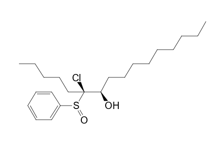 (1R*,2S*)-1-Chloro-2-hydroxy-1-pentylundecyl phenyl sulfoxide