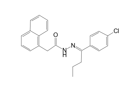 1-naphthaleneacetic acid, 2-[(E)-1-(4-chlorophenyl)butylidene]hydrazide