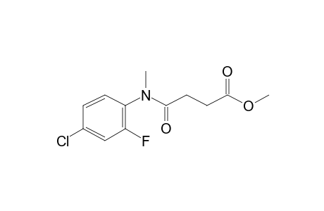 4-[(4-Chloro-2-fluorophenyl)amino]-4-oxobutanoic acid, N,o-bis-methyl