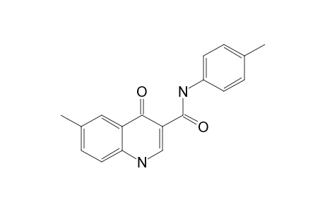 6-Methyl-N-(4-methylphenyl)-4-oxo-1,4-dihydroquinoline-3-carboxamide