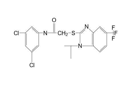 3',5'-dichloro-2-[{1-isopropyl-5-(trifluoromethyl)benzimidazol-2-yl]thio}acetanilide