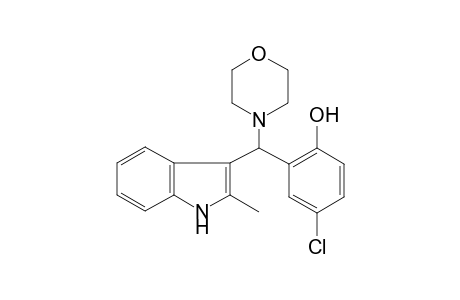 4-Chloro-2-[(2-methyl-1H-indol-3-yl)-morpholin-4-yl-methyl]-phenol