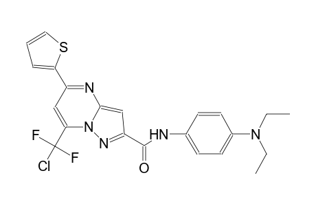 7-[chloranyl-bis(fluoranyl)methyl]-N-[4-(diethylamino)phenyl]-5-thiophen-2-yl-pyrazolo[1,5-a]pyrimidine-2-carboxamide