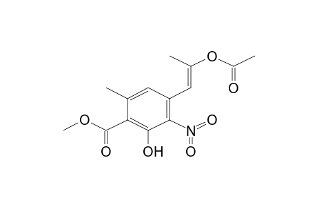 Methyl 4-[(1E)-2-(acetyloxy)-1-propenyl]-2-hydroxy-6-methyl-3-nitrobenzoate