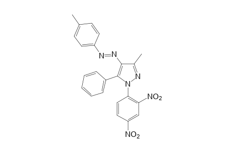 1-(2,4-dinitrophenyl)-3-methyl-5-phenyl-4-(p-tolylazo)pyrazole