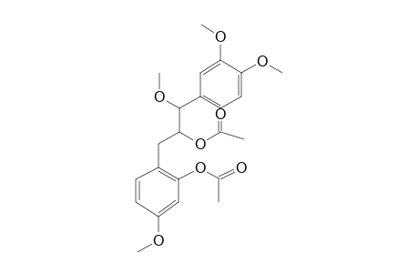 Benzeneethanol, .alpha.-[[2-(acetyloxy)-4-methoxyphenyl]methyl]-.beta.,3,4-trimethoxy-, acetate