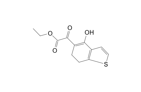 6,7-dihydro-4-hydroxybenzo[b]thiophene-5-glyoxylic acid, ethyl ester