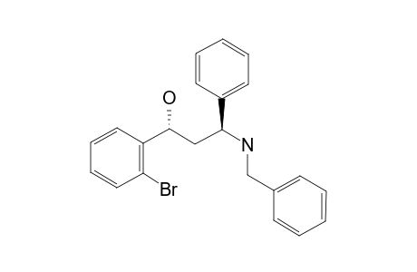 (1R*,3S*)-3-(Benzylamino)-1-(2-bromophenyl)-3-phenylpropan-1-ol