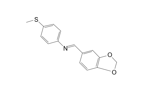 p-(methylthio)-N-piperonylideneaniline