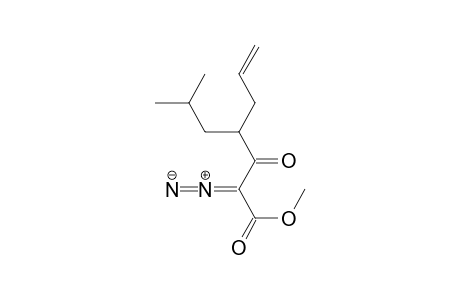 Methyl 2-diazo-4-(2-methyl-1-propyl)-3-oxohept-6-enoate